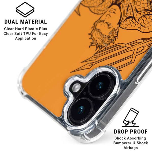 DC Comics Aquaman Comic Pop iPhone 17 Clear Case