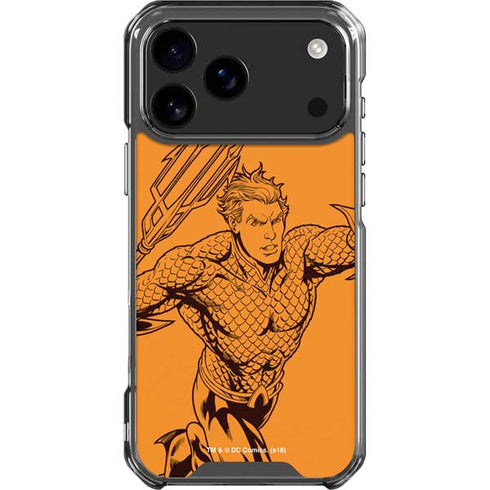 DC Comics Aquaman Comic Pop iPhone 18 Pro Max Clear Case