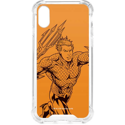 DC Comics Aquaman Comic Pop iPhone XS Clear Case