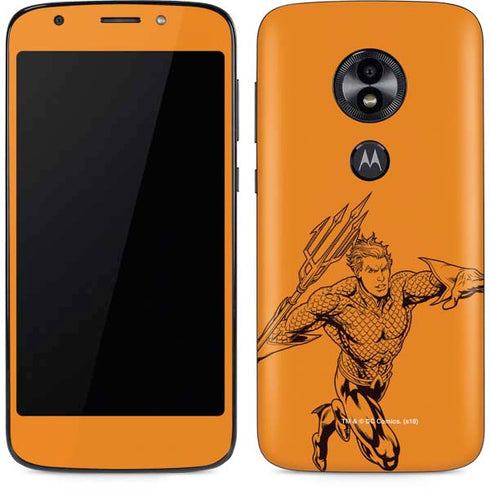 DC Comics Aquaman Comic Pop Moto E5 Play Skin
