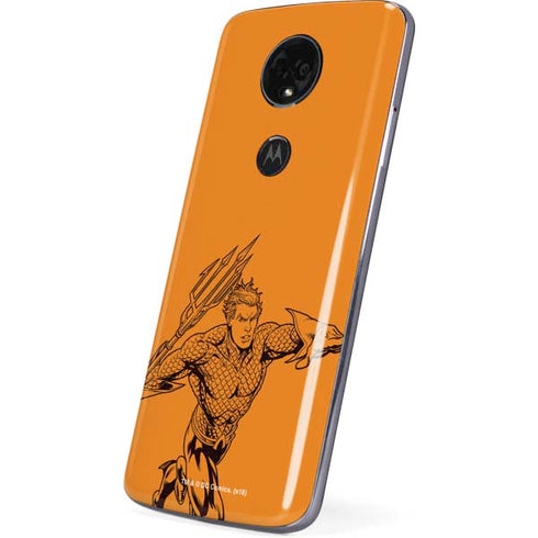 DC Comics Aquaman Comic Pop Moto E5 Plus Skin