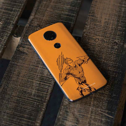 DC Comics Aquaman Comic Pop Moto E5 Plus Skin