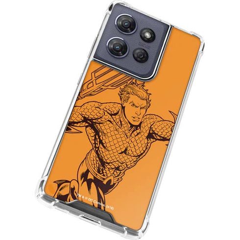 DC Comics Aquaman Comic Pop Moto G Power 5G (2025) Clear Case