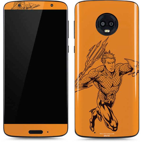DC Comics Aquaman Comic Pop Moto G6 Skin