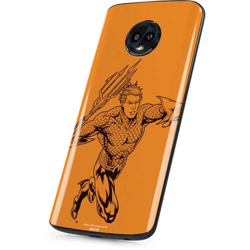 DC Comics Aquaman Comic Pop Moto G6 Skin