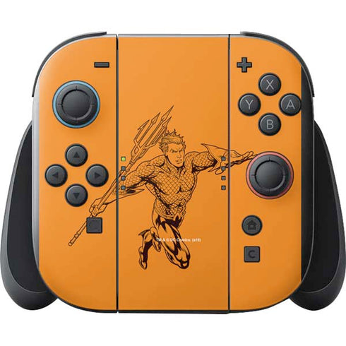 DC Comics Aquaman Comic Pop Nintendo Switch 2 (2025) with Joy-Con Skin