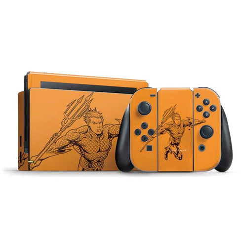 DC Comics Aquaman Comic Pop Nintendo Skins