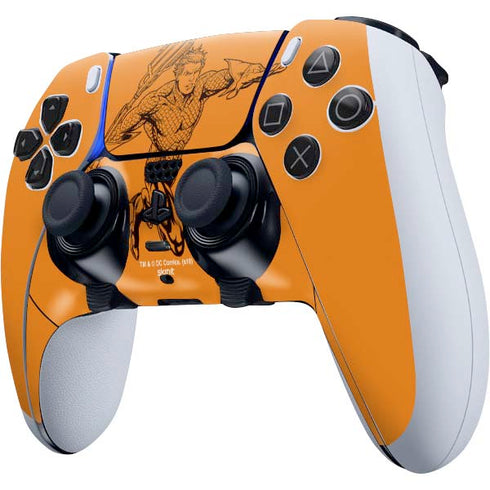 DC Comics Aquaman Comic Pop PS5 DualSense Edge Pro Controller Skin