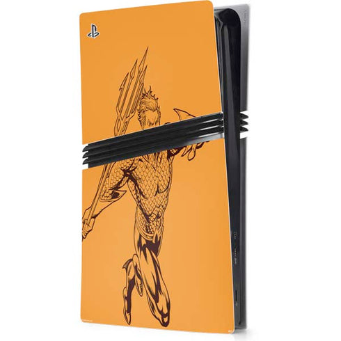DC Comics Aquaman Comic Pop PS5 Pro Console Skin