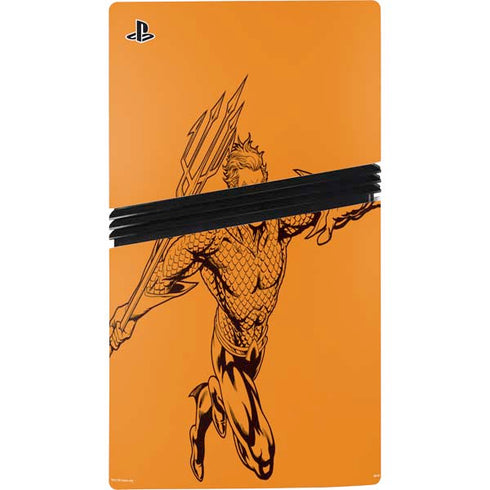 DC Comics Aquaman Comic Pop PS5 Pro Console Skin
