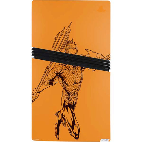 DC Comics Aquaman Comic Pop PS5 Pro Console Skin