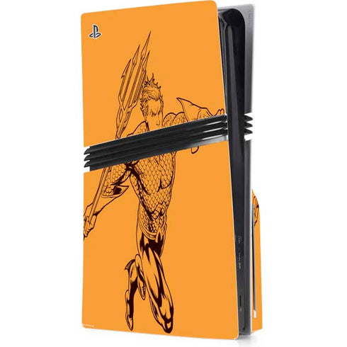 DC Comics Aquaman Comic Pop PS5 Pro Disk Console Skin