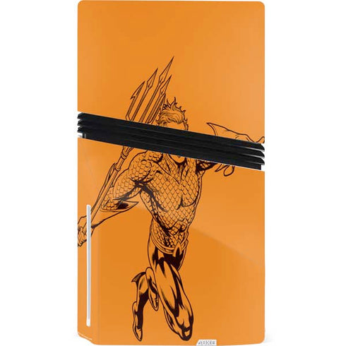 DC Comics Aquaman Comic Pop PS5 Pro Disk Console Skin