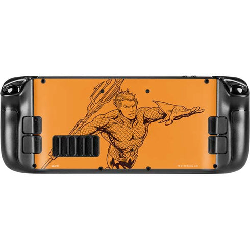 DC Comics Aquaman Comic Pop Steam Deck Handheld Gaming Computer Skin