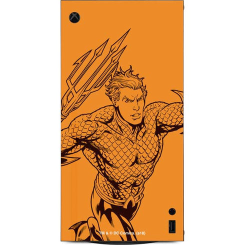 DC Comics Aquaman Comic Pop XBox Series X Digital Edition Console Skin