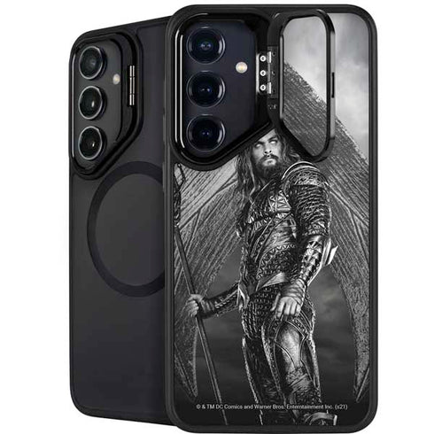 The Justice League (2017) Aquaman Poster Galaxy S24 FE Kickstand Case