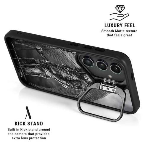 The Justice League (2017) Aquaman Poster Galaxy S25 Kickstand Case