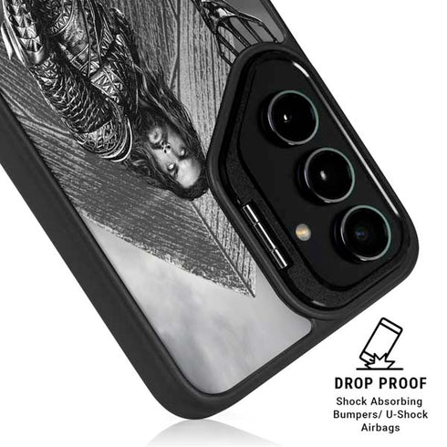 The Justice League (2017) Aquaman Poster Galaxy S24 Kickstand Case