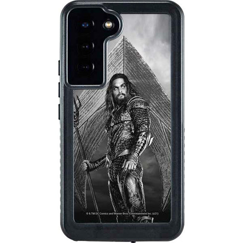 The Justice League (2017) Aquaman Poster Galaxy S24 Plus Waterproof Case