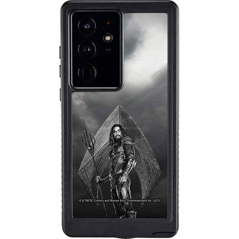 The Justice League (2017) Aquaman Poster Galaxy S24 Ultra Waterproof Case