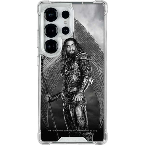 The Justice League (2017) Aquaman Poster Galaxy S25 Ultra Clear Case
