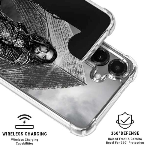 The Justice League (2017) Aquaman Poster Galaxy S26 Plus Clear Case