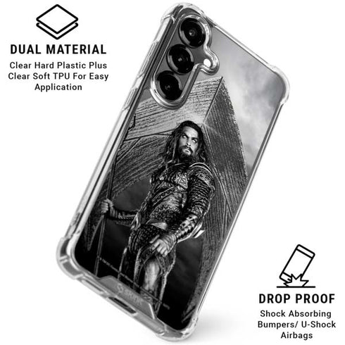 The Justice League (2017) Aquaman Poster Galaxy S26 Plus Clear Case