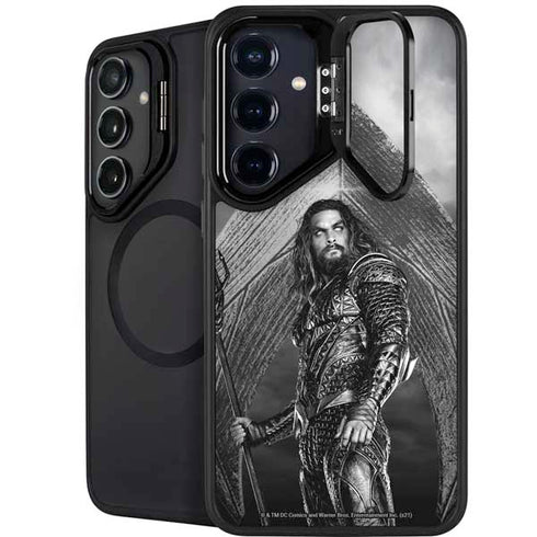 The Justice League (2017) Aquaman Poster Galaxy S26 Plus Kickstand Case