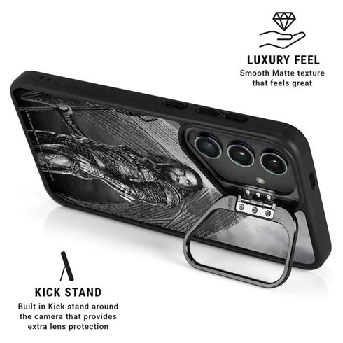 The Justice League (2017) Aquaman Poster Galaxy S26 Plus Kickstand Case