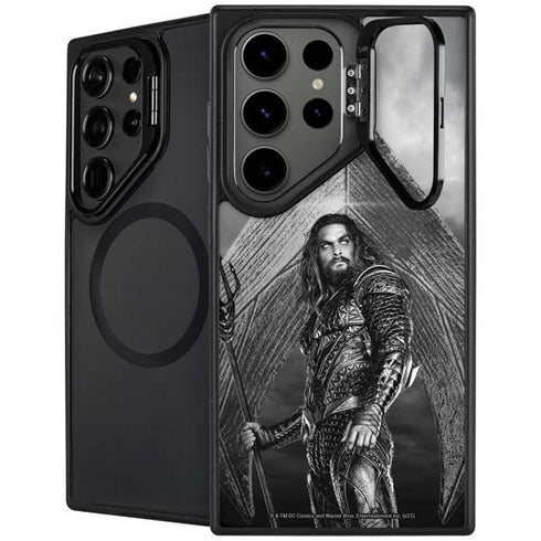 The Justice League (2017) Aquaman Poster Galaxy S26 Ultra Kickstand Case