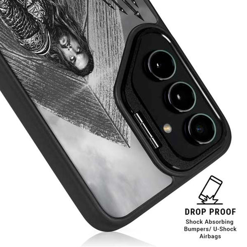 The Justice League (2017) Aquaman Poster Galaxy S26 Ultra Kickstand Case