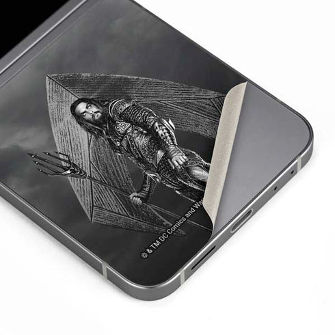 The Justice League (2017) Aquaman Poster Galaxy Z Flip6 Skin