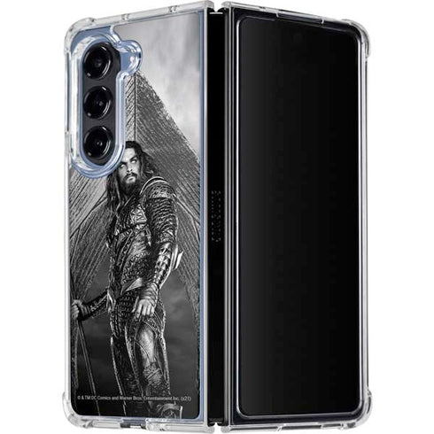 The Justice League (2017) Aquaman Poster Galaxy Z Fold5 5G Clear Case