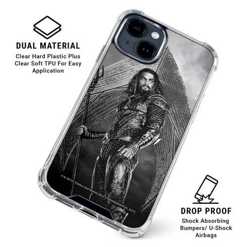 The Justice League (2017) Aquaman Poster iPhone 15 Clear Case
