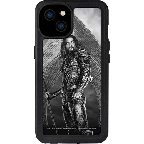The Justice League (2017) Aquaman Poster iPhone 15 Plus Waterproof Case