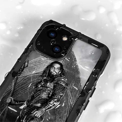 The Justice League (2017) Aquaman Poster iPhone 15 Plus Waterproof Case