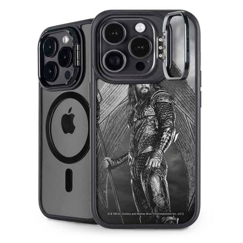 The Justice League (2017) Aquaman Poster iPhone 15 Pro Kickstand Case