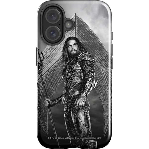 The Justice League (2017) Aquaman Poster iPhone 16 Plus Impact Case