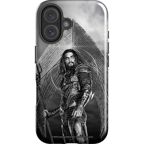 The Justice League (2017) Aquaman Poster iPhone 16 Plus Magsafe Impact Case