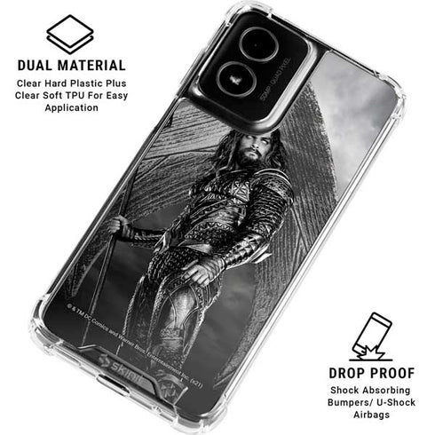 The Justice League (2017) Aquaman Poster Moto G Power 5G (2024) Clear Case