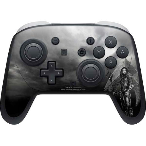 The Justice League (2017) Aquaman Poster Nintendo Switch 2 (2025) Pro Controller Skin