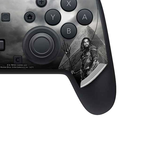 The Justice League (2017) Aquaman Poster Nintendo Switch 2 (2025) Pro Controller Skin