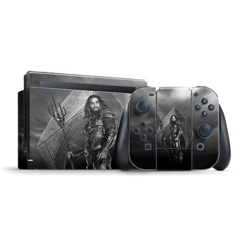 The Justice League (2017) Aquaman Poster Nintendo Skins