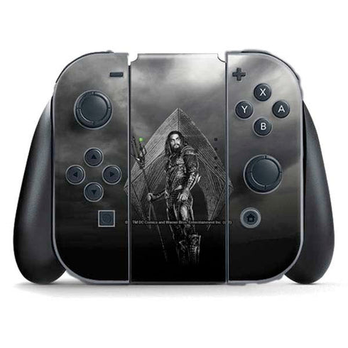 The Justice League (2017) Aquaman Poster Nintendo Skins