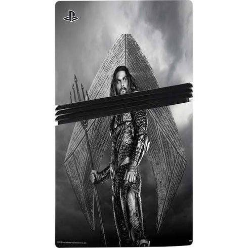 The Justice League (2017) Aquaman Poster PS5 Pro Console Skin