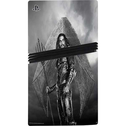 The Justice League (2017) Aquaman Poster PS5 Pro Disk Bundle Skin