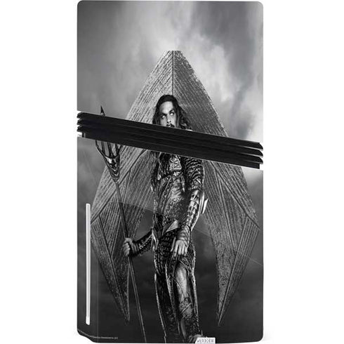 The Justice League (2017) Aquaman Poster PS5 Pro Disk Bundle Skin
