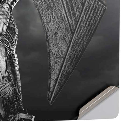 The Justice League (2017) Aquaman Poster PS5 Pro Disk Console Skin