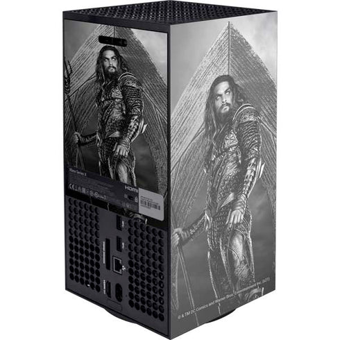 The Justice League (2017) Aquaman Poster XBox Series X Digital Edition Console Skin