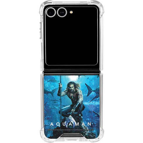 DC Comics DC Comics Movie Poster Main Galaxy Z Flip7 Clear Case